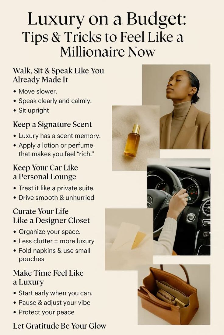 Daily habits for a luxurious lifestyle