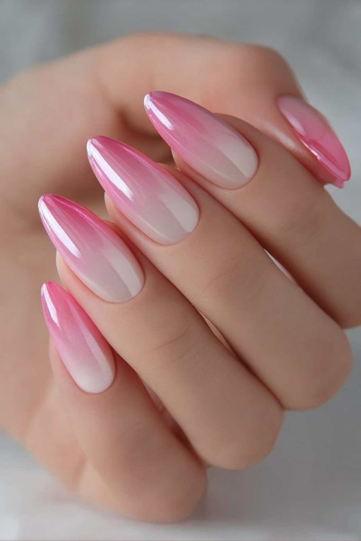 Pink chrome Nails